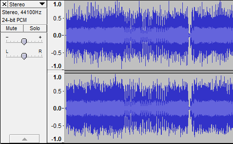 where is the click track in audacity for mac